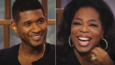 Photo of Usher ospite nel salottino di Oprah