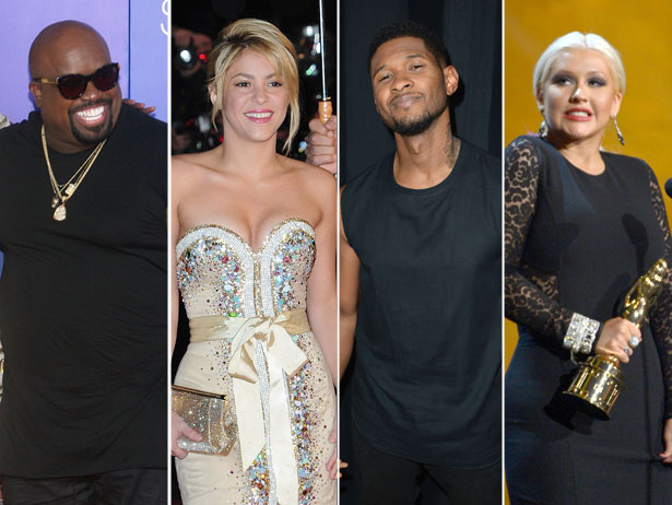 Usher e Shakira sostituiranno Christina Aguilera e Cee Lo Green nella prossima edizione di The voice!